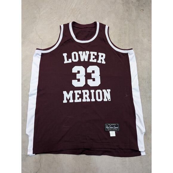 VTG High School Legends Kobe Bryant Jersey Lower Merion 33 Men 58 Flaws USA Made - Picture 1 of 11